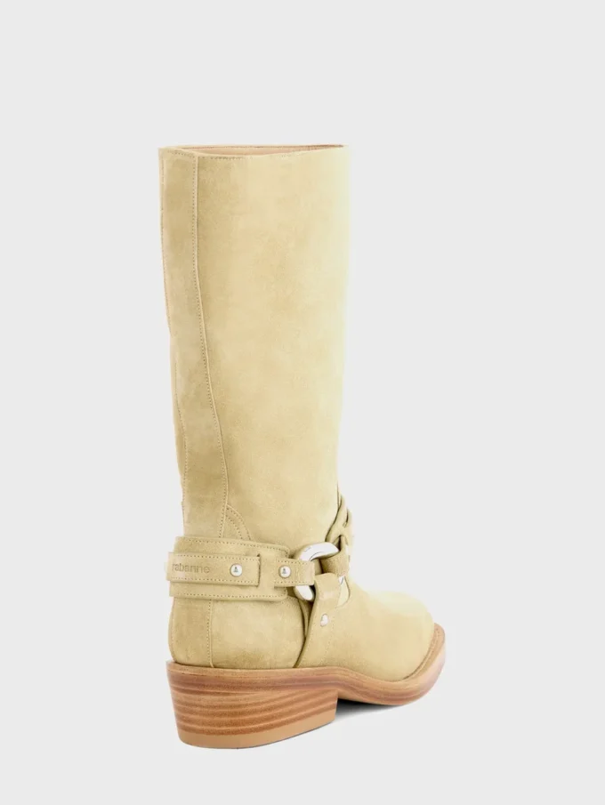 Botas moteras de piel