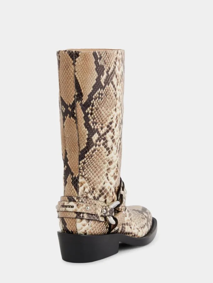 Botas moteras de piel