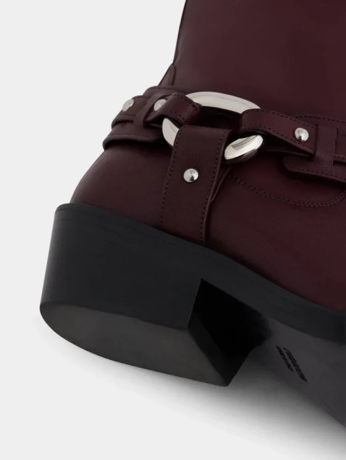 Botas moteras de piel