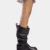 Botas negras de piel lisa