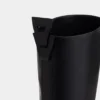Botas negras de piel lisa