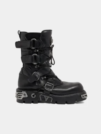 Botas negras Rabanne x New Rock