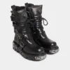 Botas negras Rabanne x New Rock