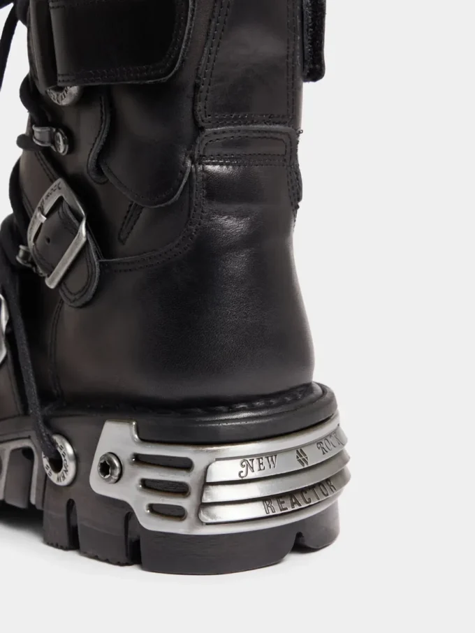 Botas negras Rabanne x New Rock