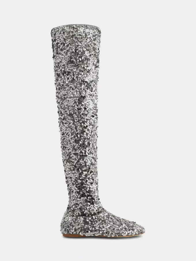 Botines con lentejuelas
