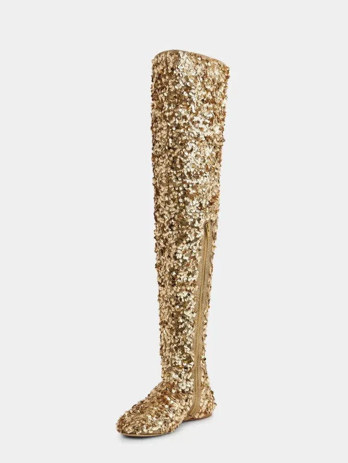 Botines con lentejuelas