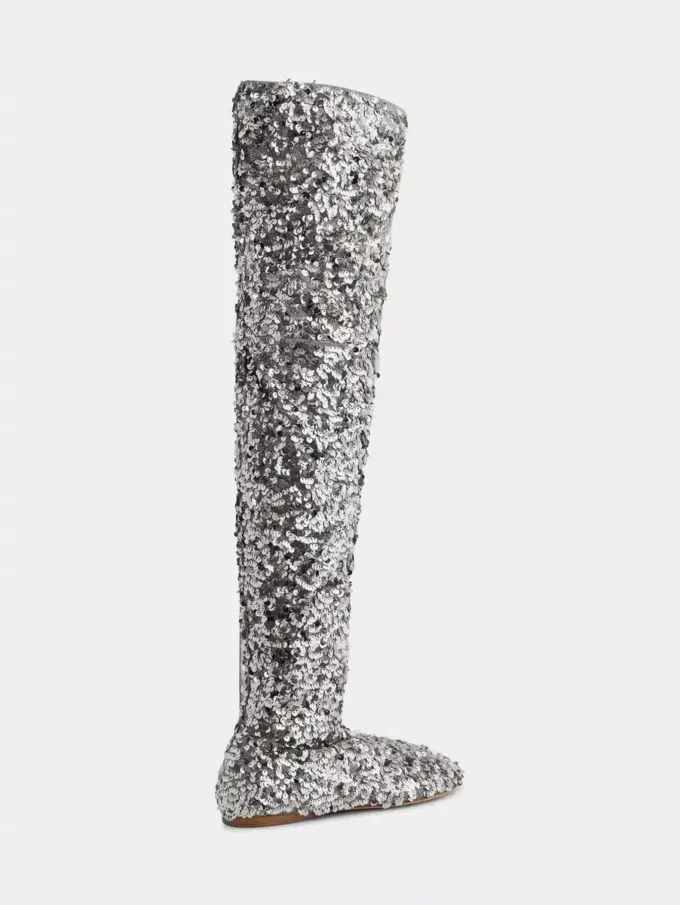 Botines con lentejuelas