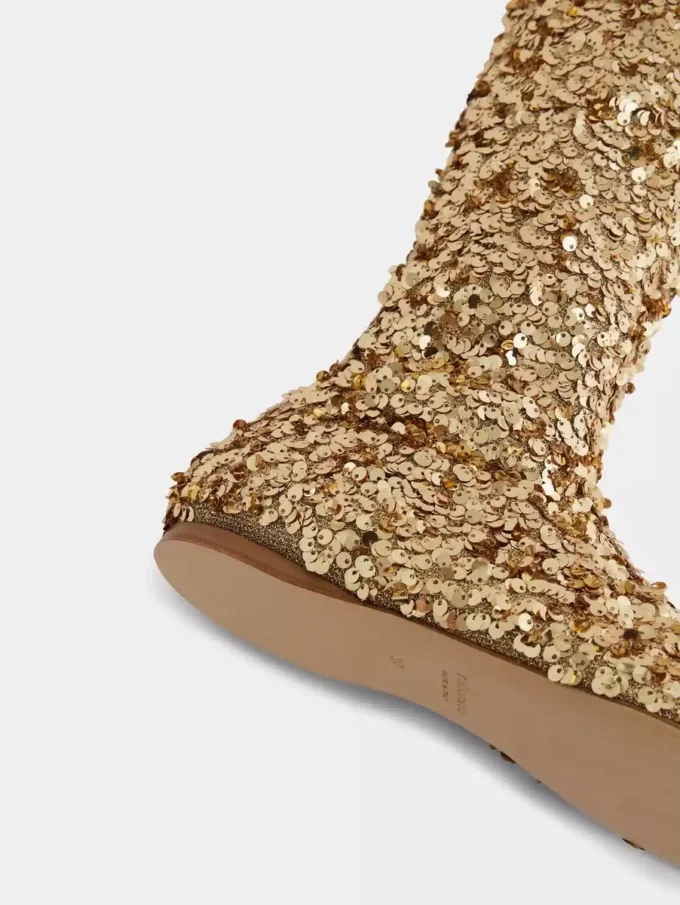 Botines con lentejuelas