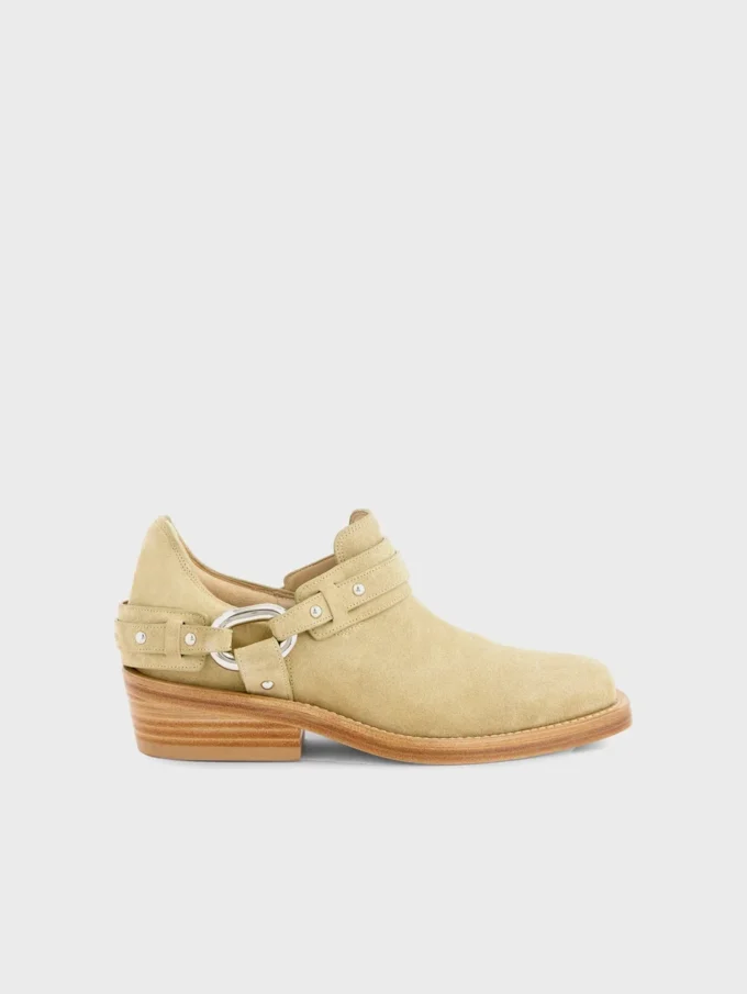 Botines moteros de piel