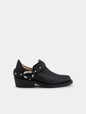 Botines moteros de piel