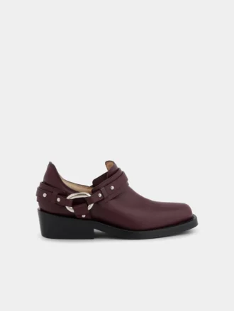 Botines moteros de piel