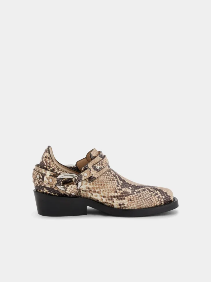 Botines moteros de piel
