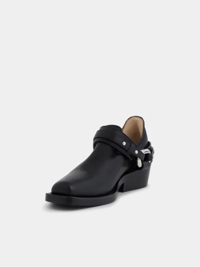 Botines moteros de piel