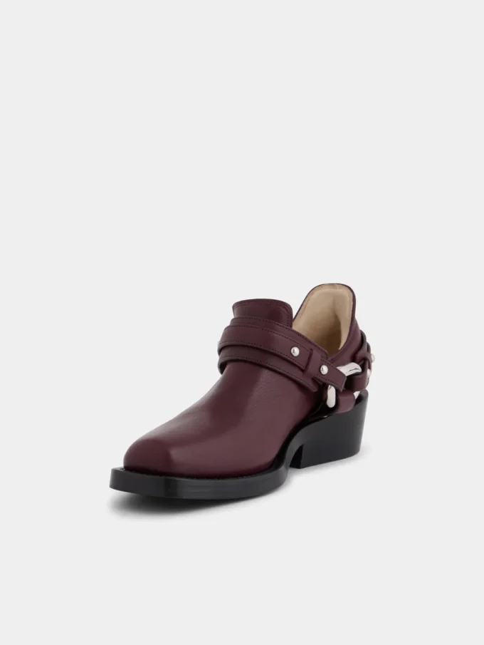Botines moteros de piel