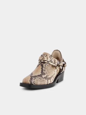 Botines moteros de piel