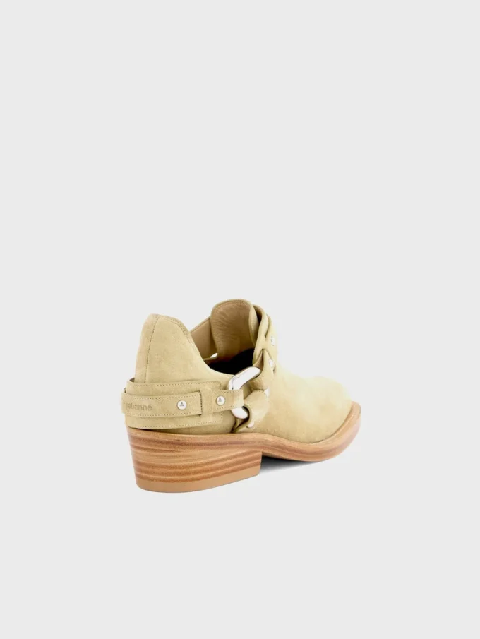 Botines moteros de piel