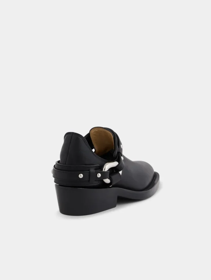 Botines moteros de piel
