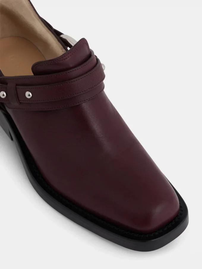 Botines moteros de piel