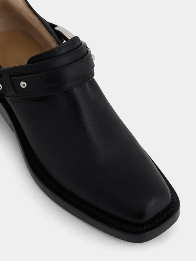 Botines moteros de piel