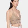 Bralette de crochet.