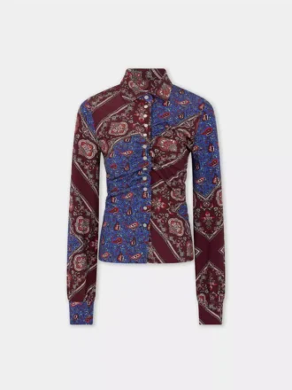 Camisa de jersey estampada.