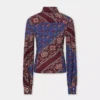 Camisa de jersey estampada.