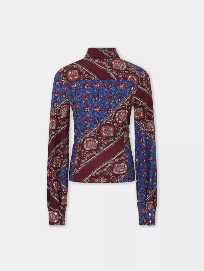 Camisa de jersey estampada.