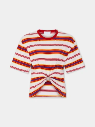 Camiseta corta de algodón