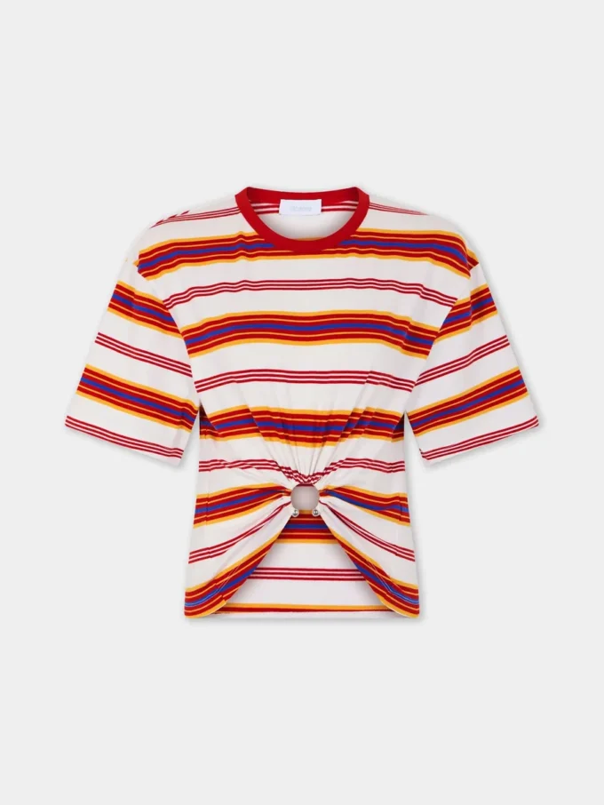 Camiseta corta de algodón