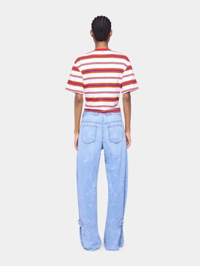 Camiseta corta de algodón