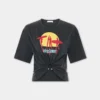 Camiseta corta de algodón estampado