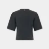 Camiseta corta de algodón estampado