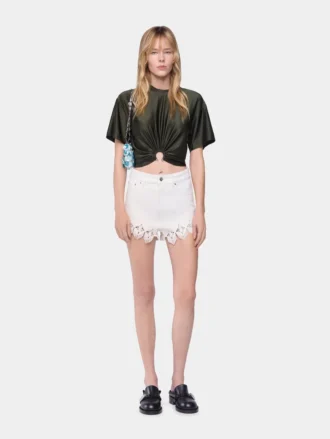 Camiseta corta de jersey