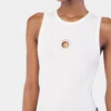 Camiseta sin mangas de algodón