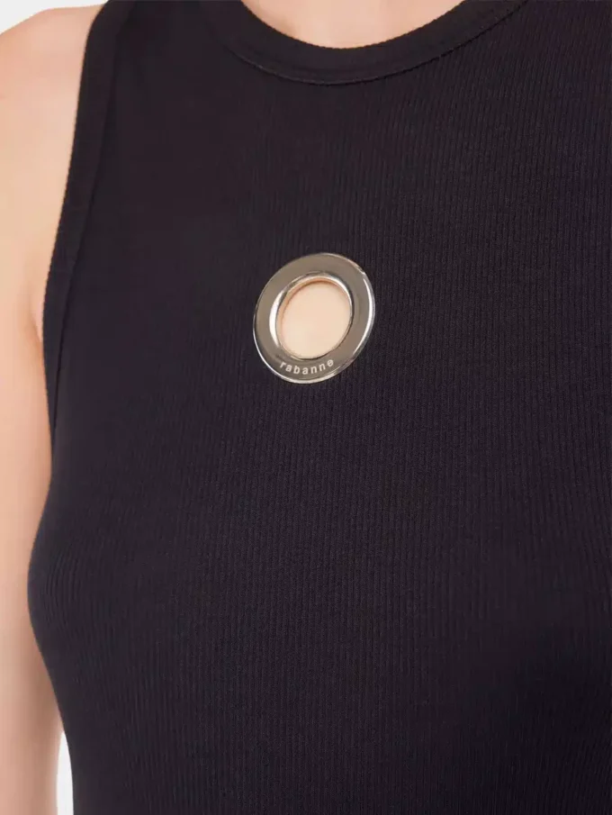 Camiseta sin mangas de algodón