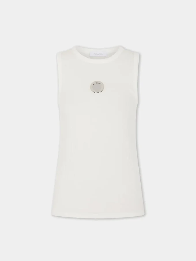 Camiseta sin mangas de algodón