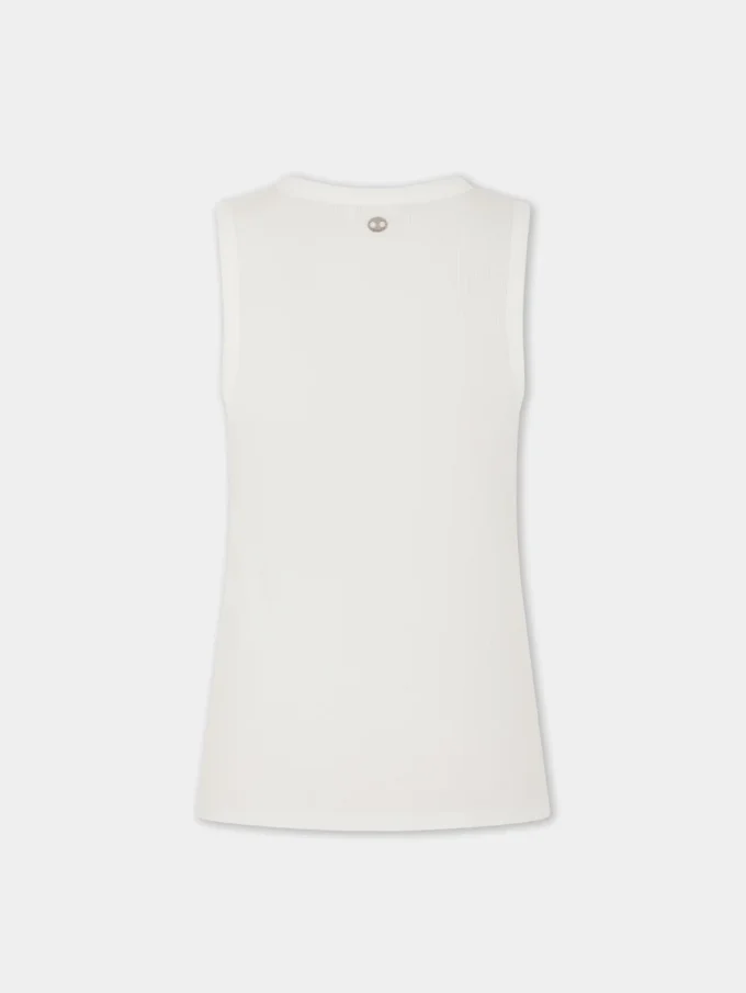 Camiseta sin mangas de algodón