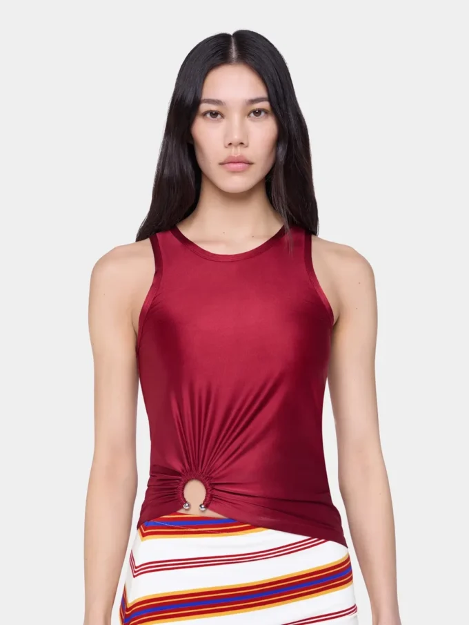 Camiseta sin mangas de jersey