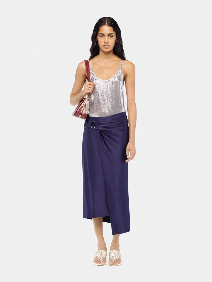 Bolso de piel con anilla pequeña