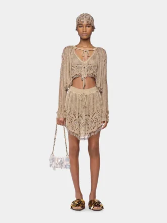 Cardigan de crochet