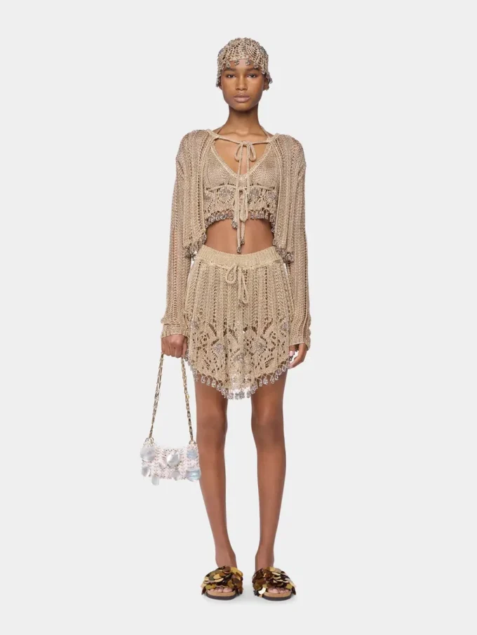 Cardigan de crochet