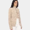 Cardigan de punto cepillado