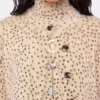 Cardigan de punto cepillado