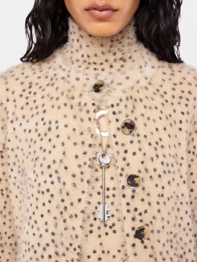 Cardigan de punto cepillado