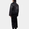 Chaqueta aviador negra de cuero