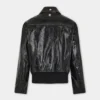 Chaqueta aviador negra de cuero