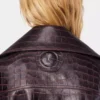 Chaqueta bomber de piel