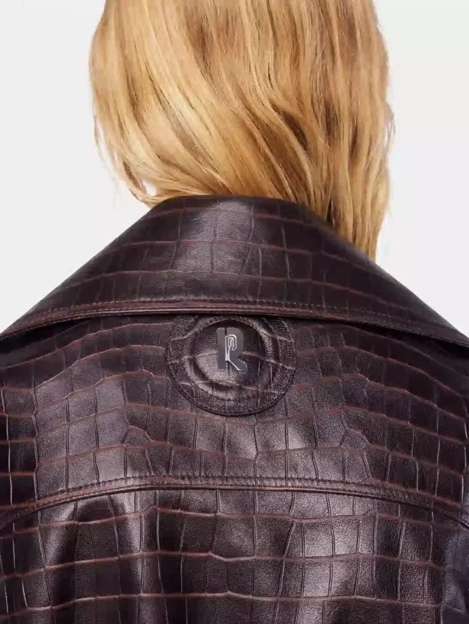 Chaqueta bomber de piel