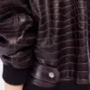 Chaqueta bomber de piel