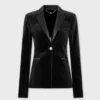 Chaqueta entallada de terciopelo
